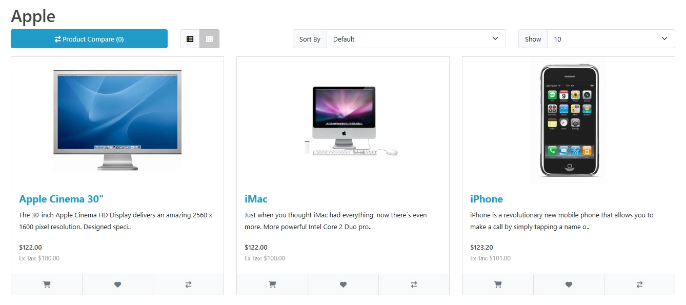 Apple brand page